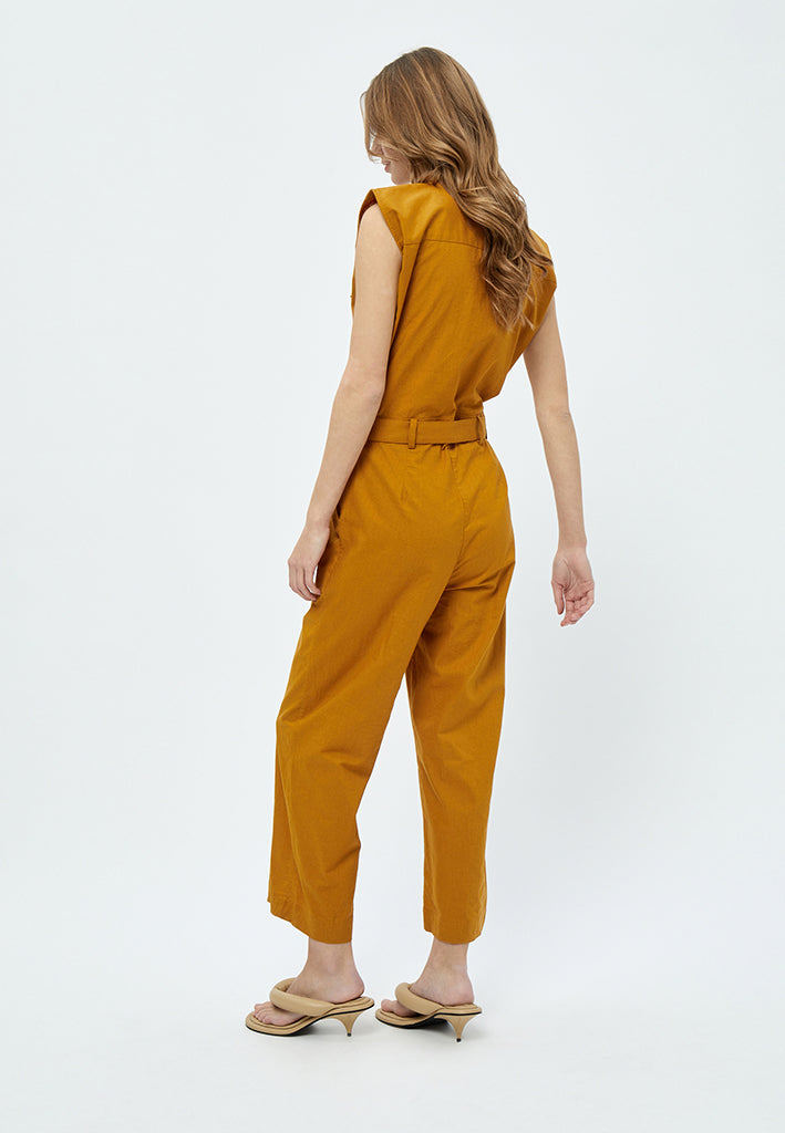 Minus MSShelba Linen Jumpsuit Jumpsuit 5440 Sun Baked Brown