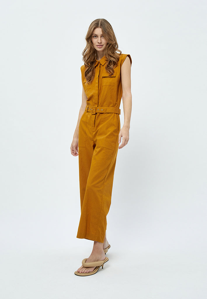 Minus MSShelba Linen Jumpsuit Jumpsuit 5440 Sun Baked Brown
