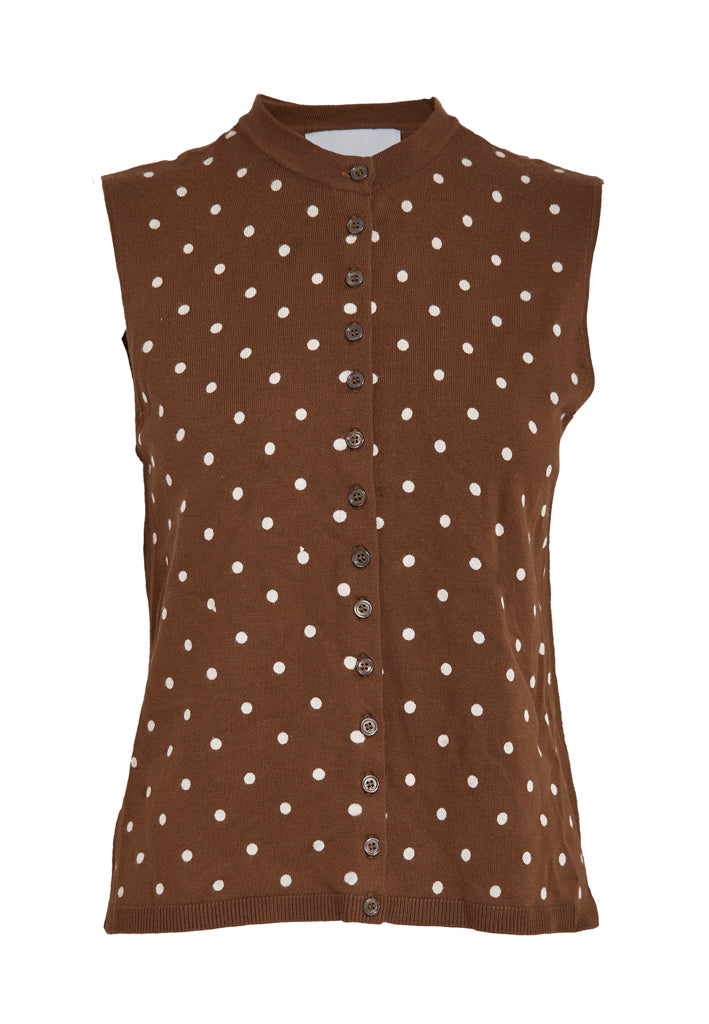 Minus MSSindy Knit Vest Vest 3681 Tiramisu