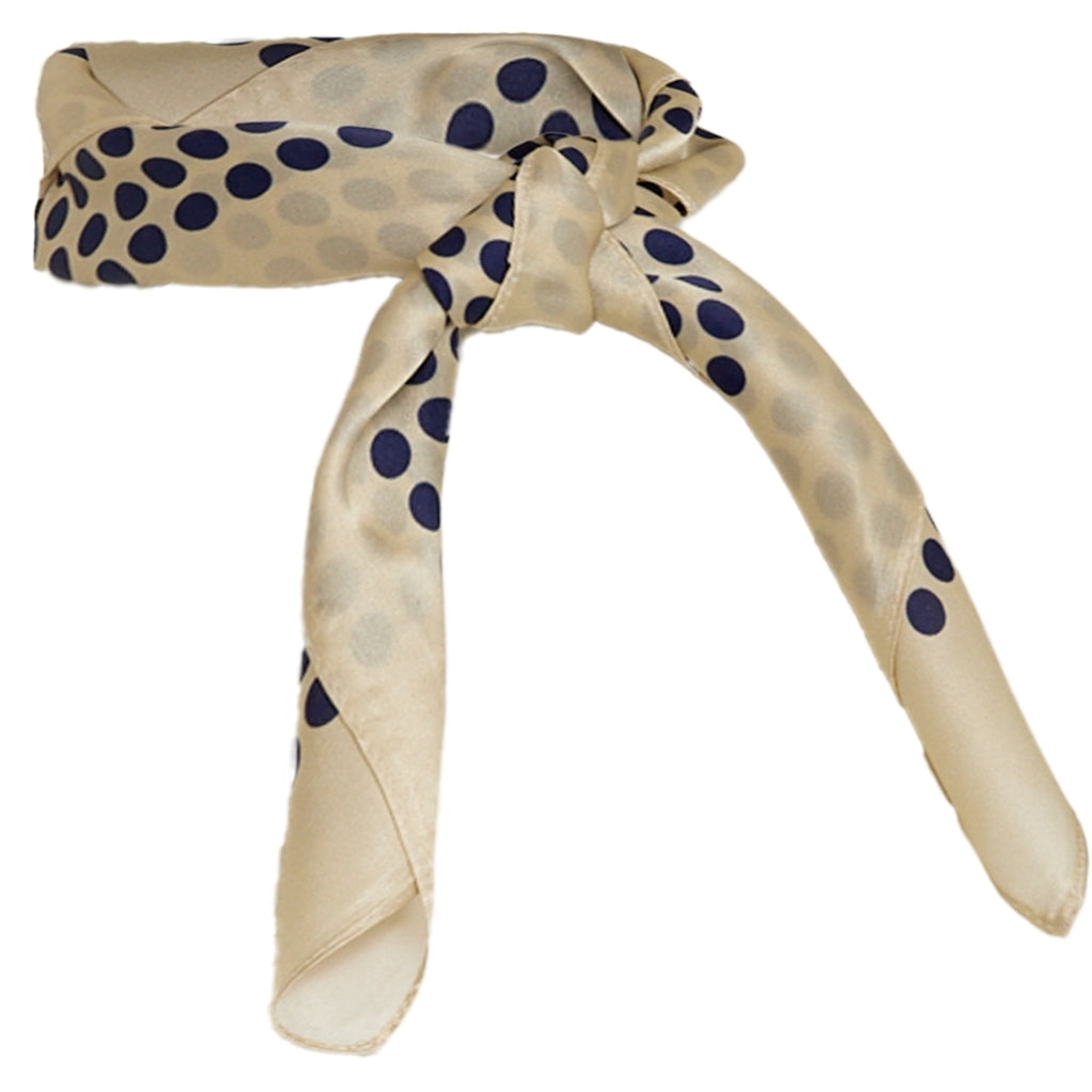 Minus MSSiri Silk Scarf Scarf 1550P Navy Dot