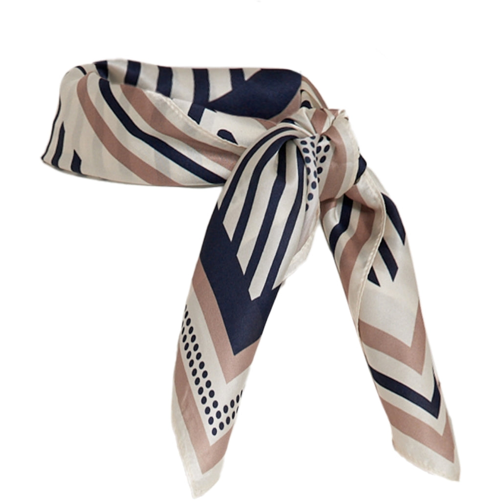 Minus MSSiri Silk Scarf Scarf 2994S SKY CAPTAIN STRIPE