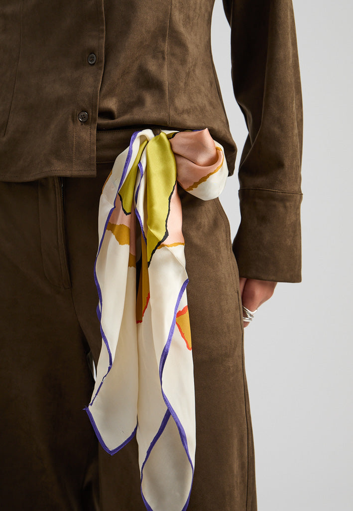 Minus MSSiri Silk Scarf Scarf 9002P Abstract Print