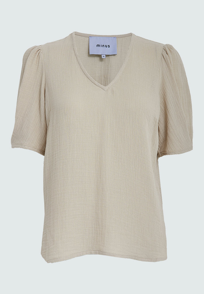 Minus MSStina Blouse Blouse 9015 Sand Gray