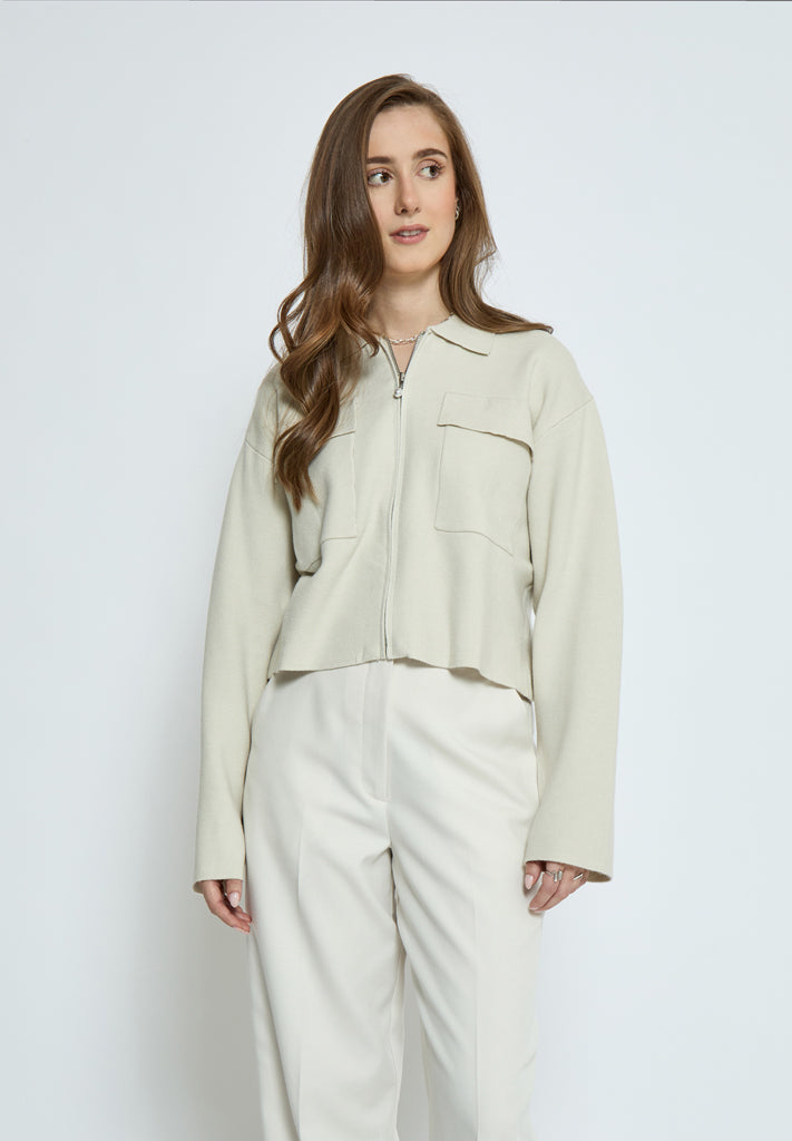 Minus MSTammy Cropped Jacket Jacket 0175 Light Birch