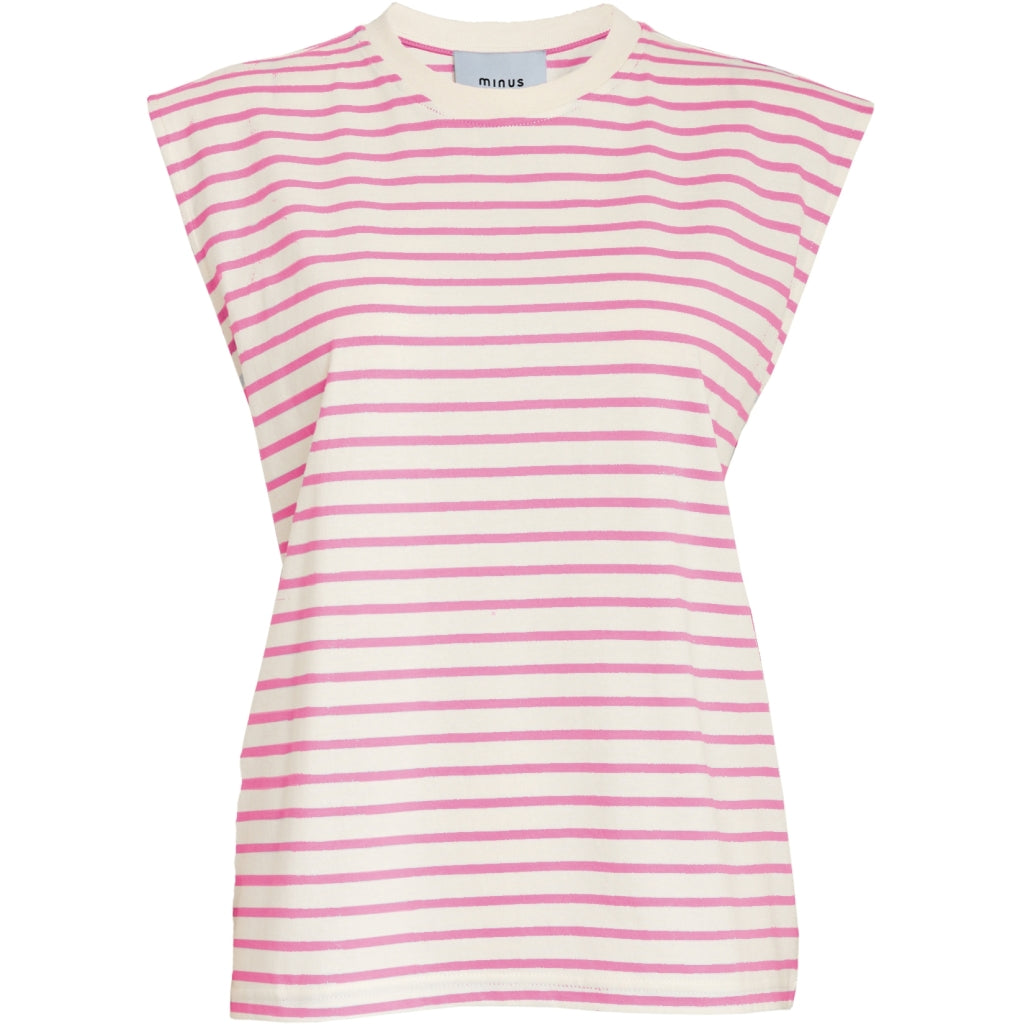 Minus MSTasina T-Shirt T-Shirt 4021S Fandango Pink Stripe