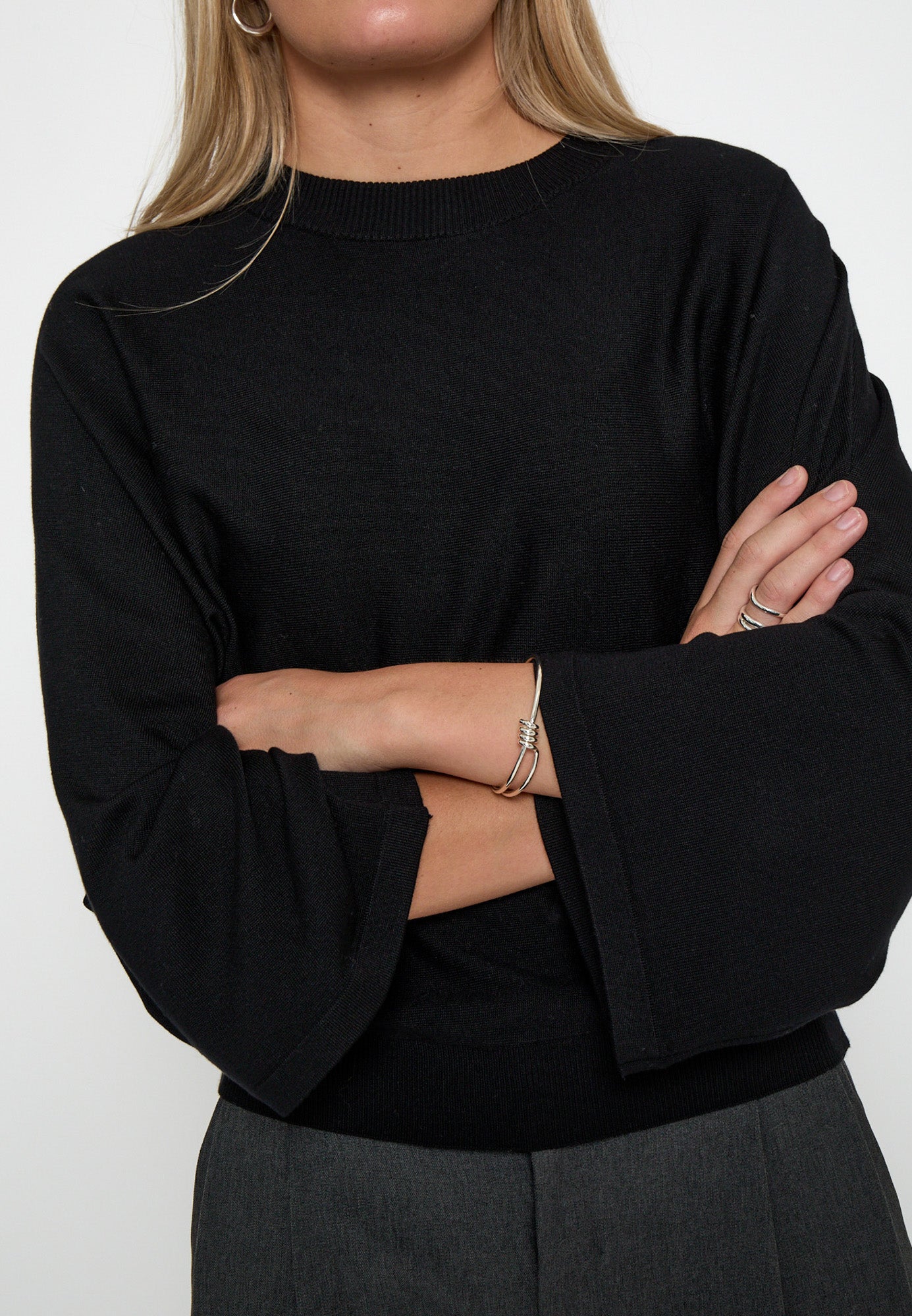 Minus MSTess Knit T-Shirt T-Shirt 100 Black