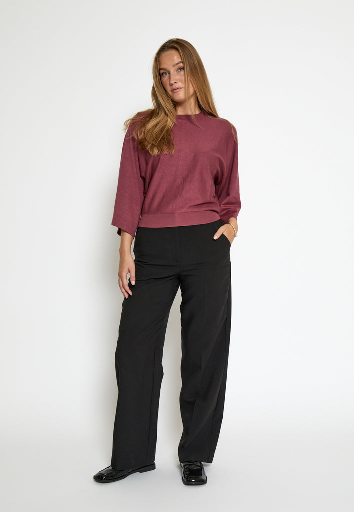 Minus MSTess Knit T-Shirt T-Shirt 4058 Roan Rouge