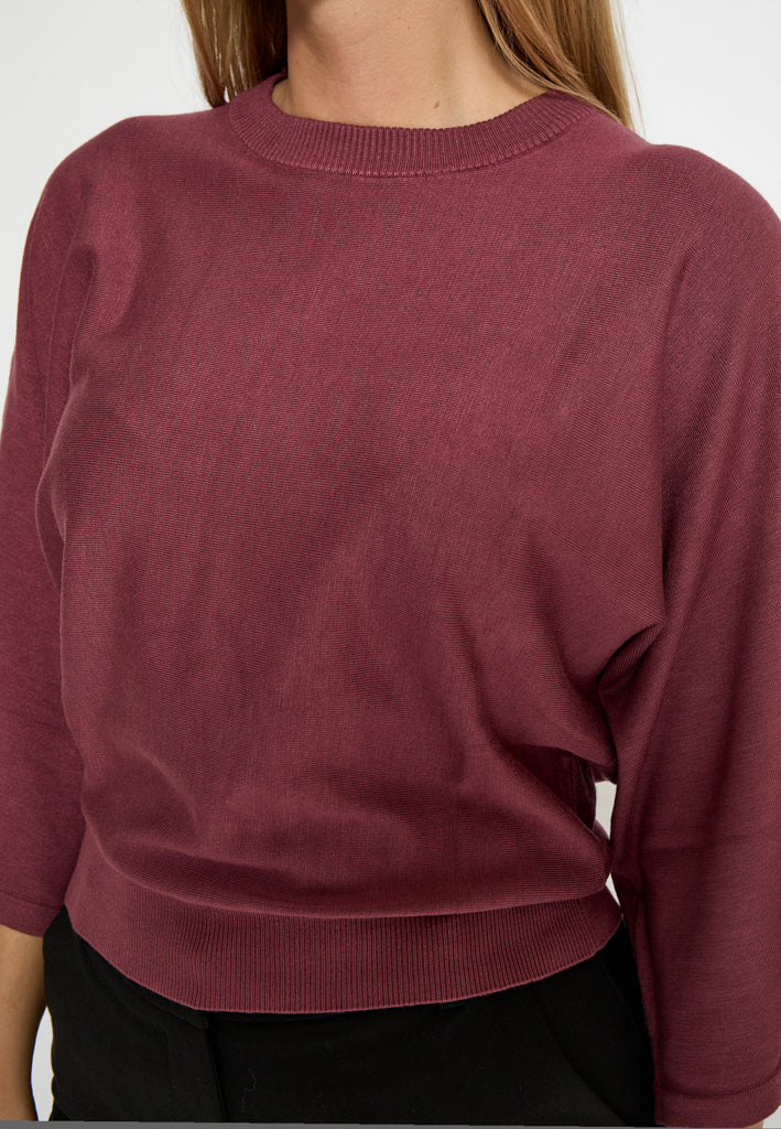 Minus MSTess Knit T-Shirt T-Shirt 4058 Roan Rouge