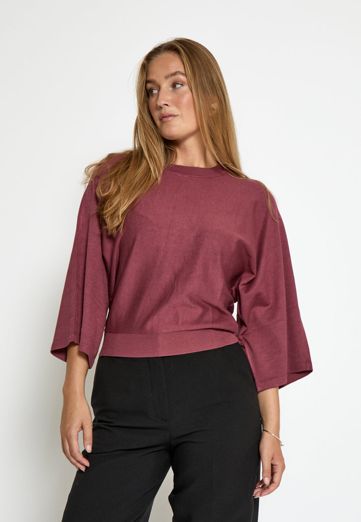 Minus MSTess Knit T-Shirt T-Shirt 4058 Roan Rouge