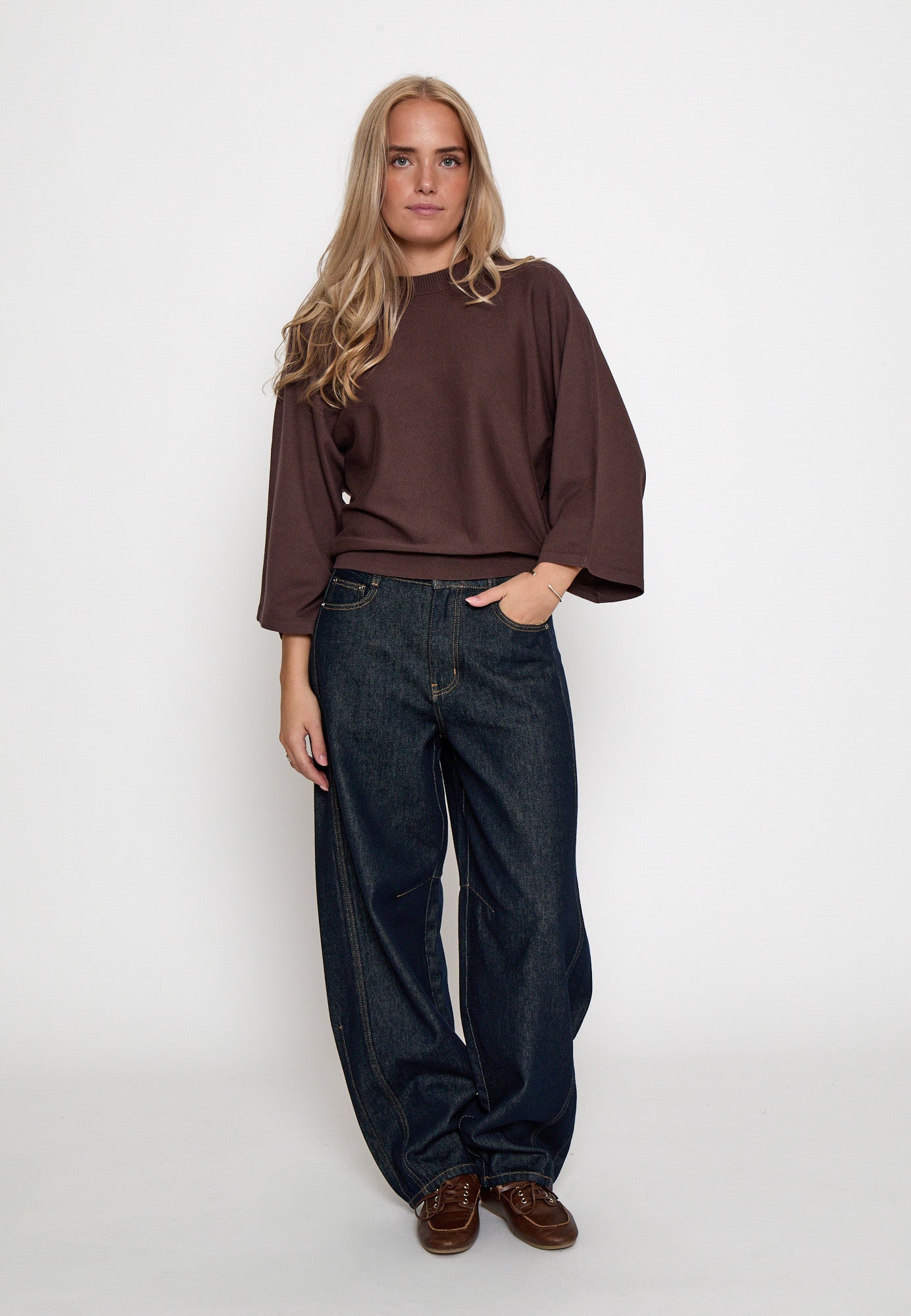Minus MSTess Knit T-Shirt T-Shirt 5618 Bracken Brown