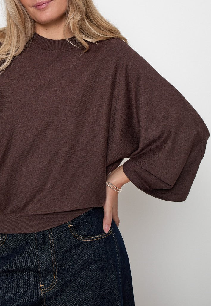 Minus MSTess Knit T-Shirt T-Shirt 5618 Bracken Brown