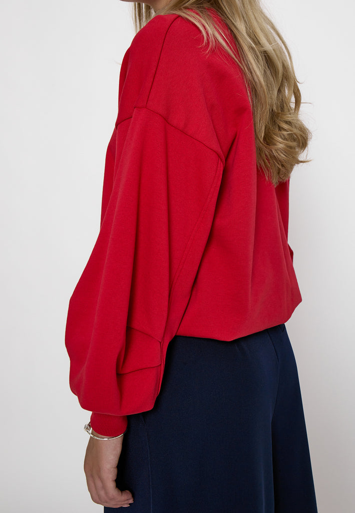 Minus MSTillea Sweat Sweatshirt 4089 Haute Red
