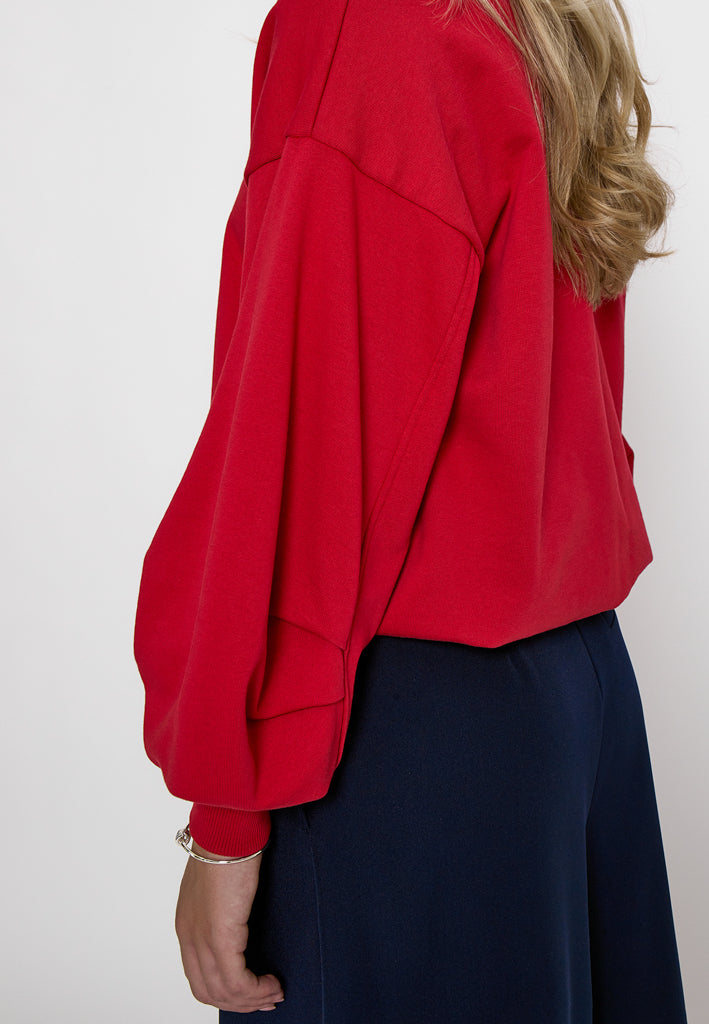 Minus MSTillea Sweat Sweatshirt 4089 Haute Red