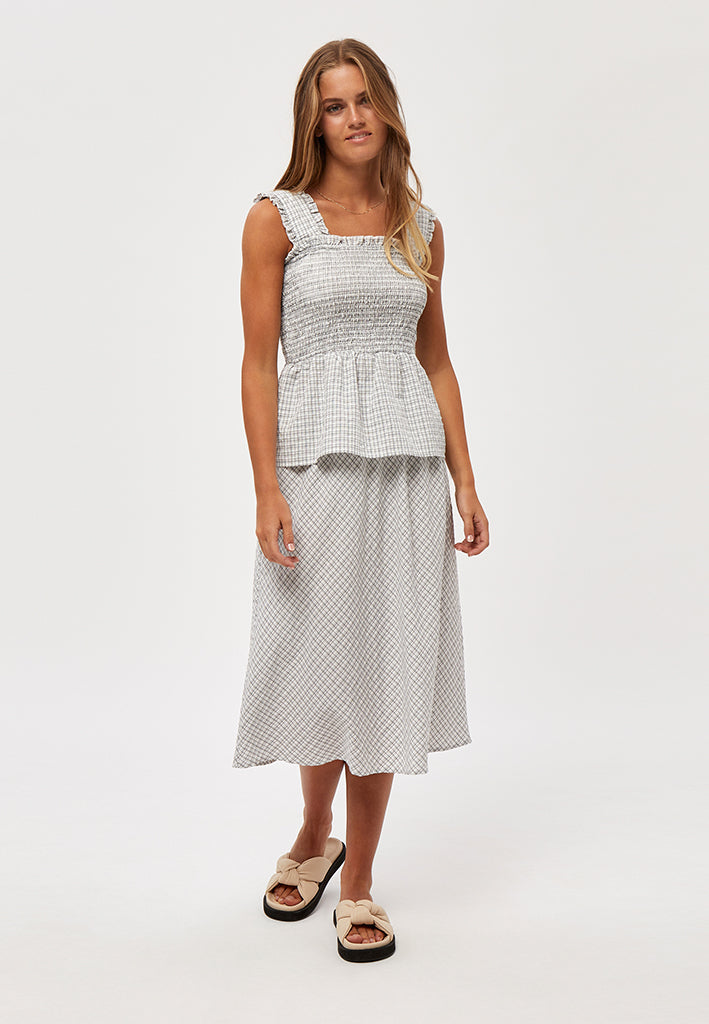 Minus MSValencia Top Top 0001C White Checked