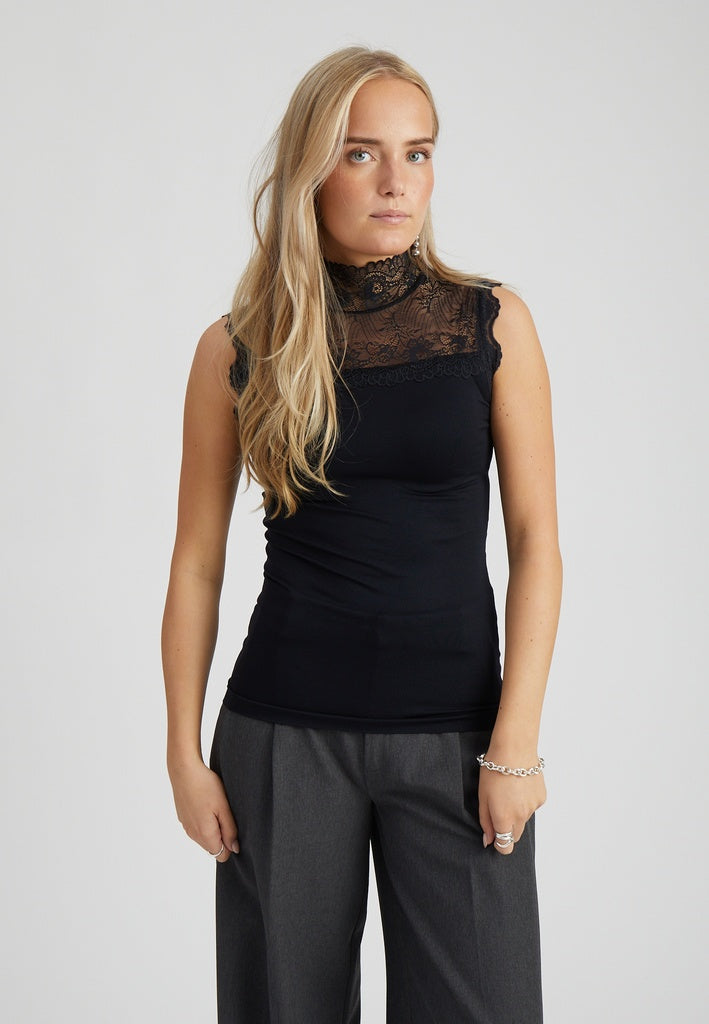 Minus MSVanessa High Neck Top 100 Black