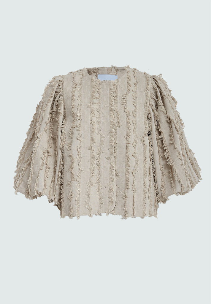 Minus MSVenja Short Jacket Jacket 9015 Sand Gray