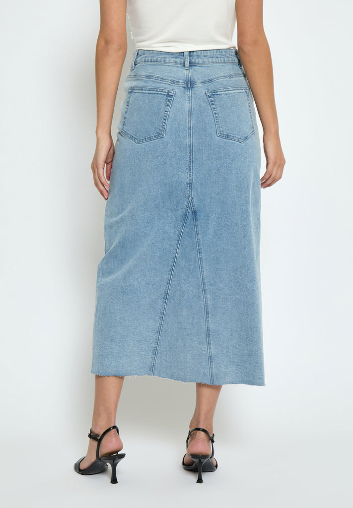 Minus MSVesila Maxi Denim Skirt Skirt 001 Light Denim
