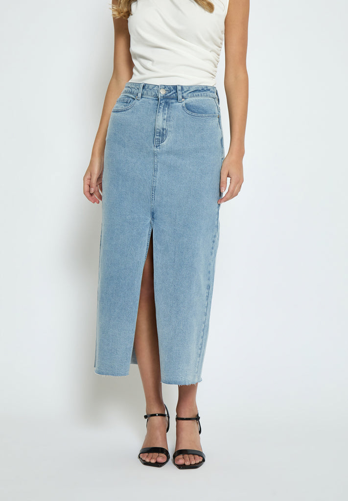 Minus MSVesila Maxi Denim Skirt Skirt 001 Light Denim