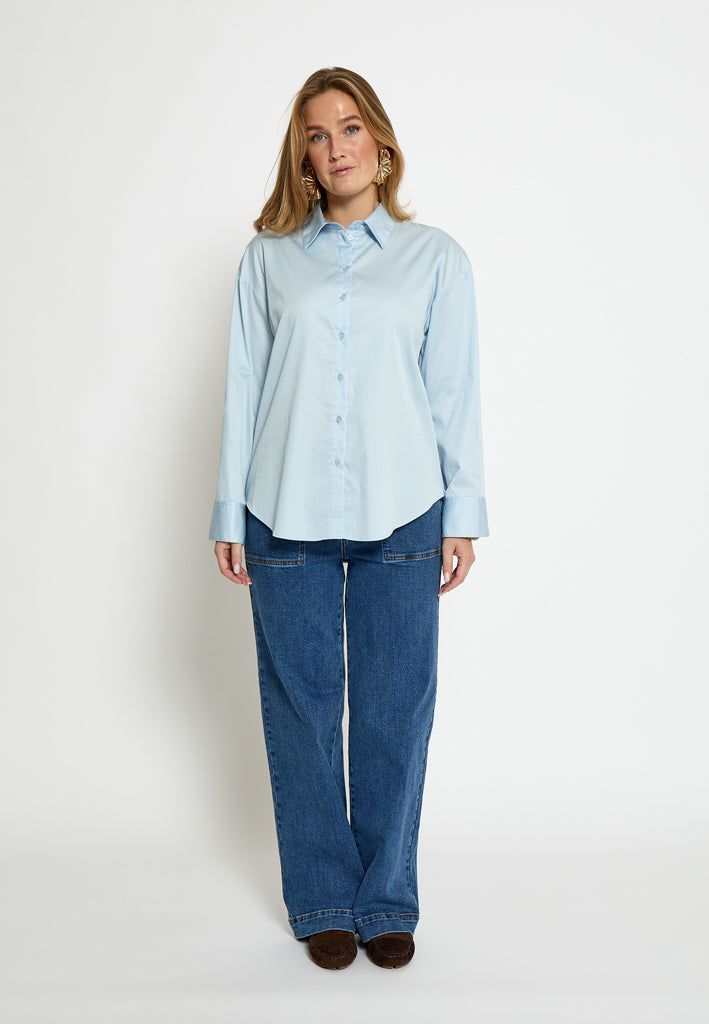 Minus MSVicky Oversize Shirt Shirt 2284 Skyway Blue