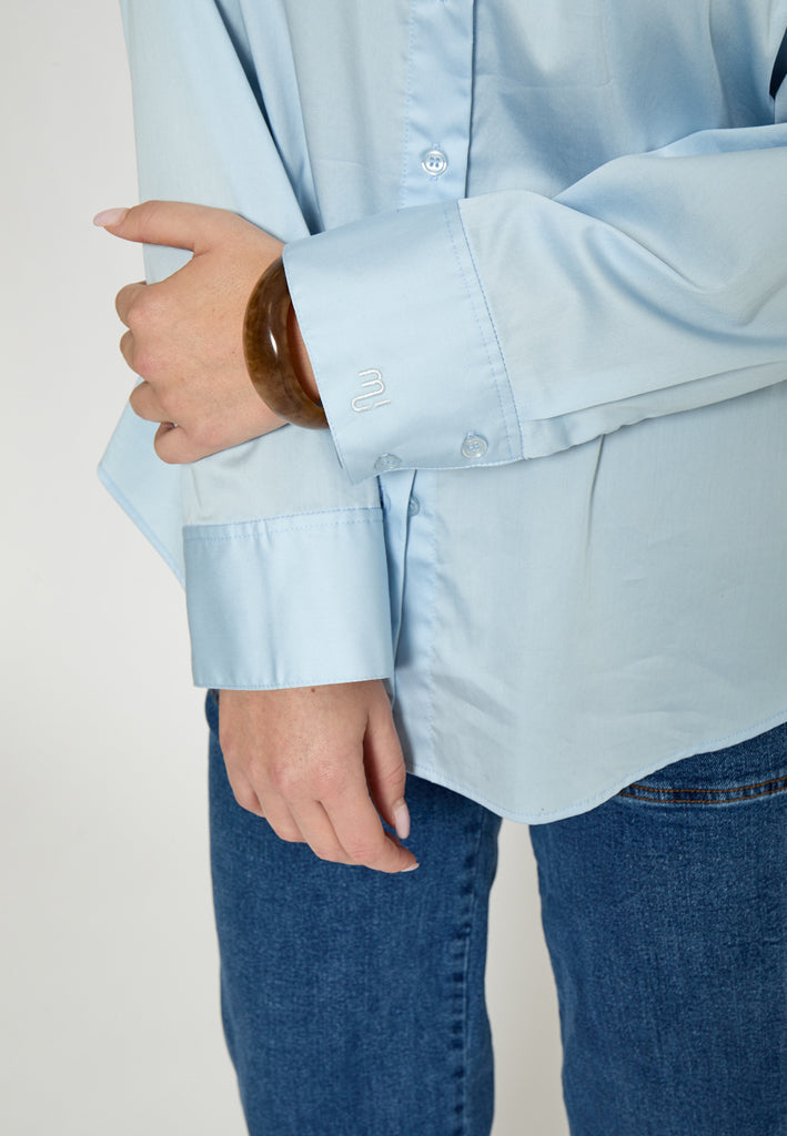 Minus MSVicky Oversize Shirt Shirt 2284 Skyway Blue