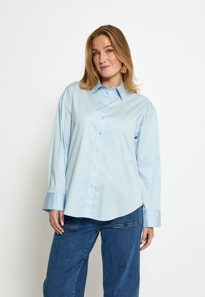 Minus MSVicky Oversize Shirt Shirt 2284 Skyway Blue