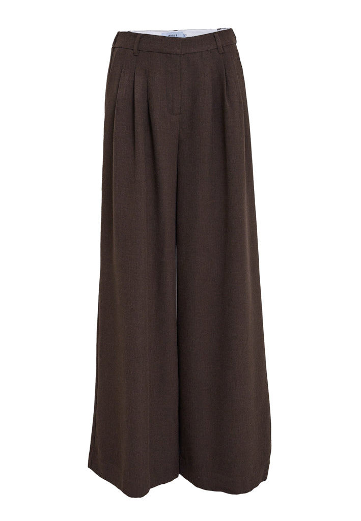 Minus MSViona Mid Waist Pant Pant 5618 Bracken Brown