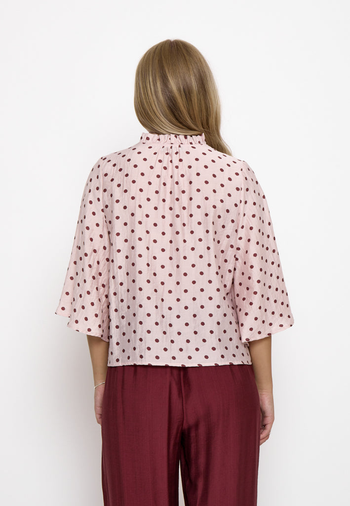 Minus MSViviana V- Neck Blouse Blouse 4036 CHERRY BLOSSOM