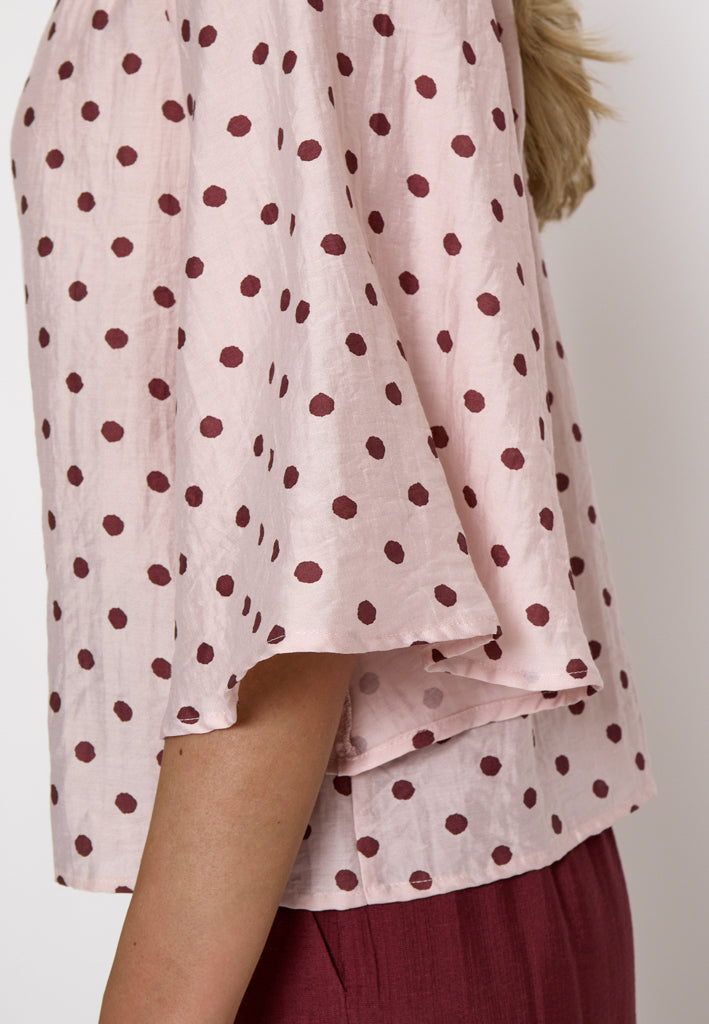 Minus MSViviana V- Neck Blouse Blouse 4036 CHERRY BLOSSOM