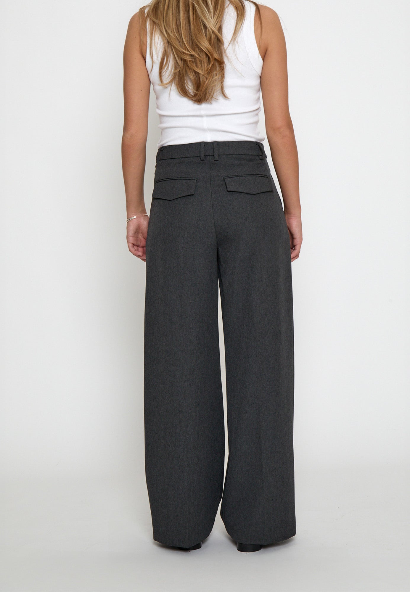 Minus MSVivianne Mid Waist Pant Pant 129 Dark Grey