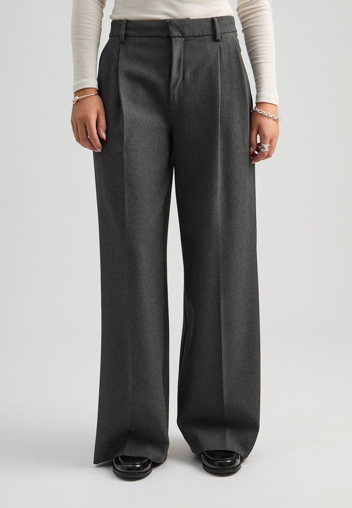 Minus MSVivianne Mid Waist Pant Pant 129 Dark Grey