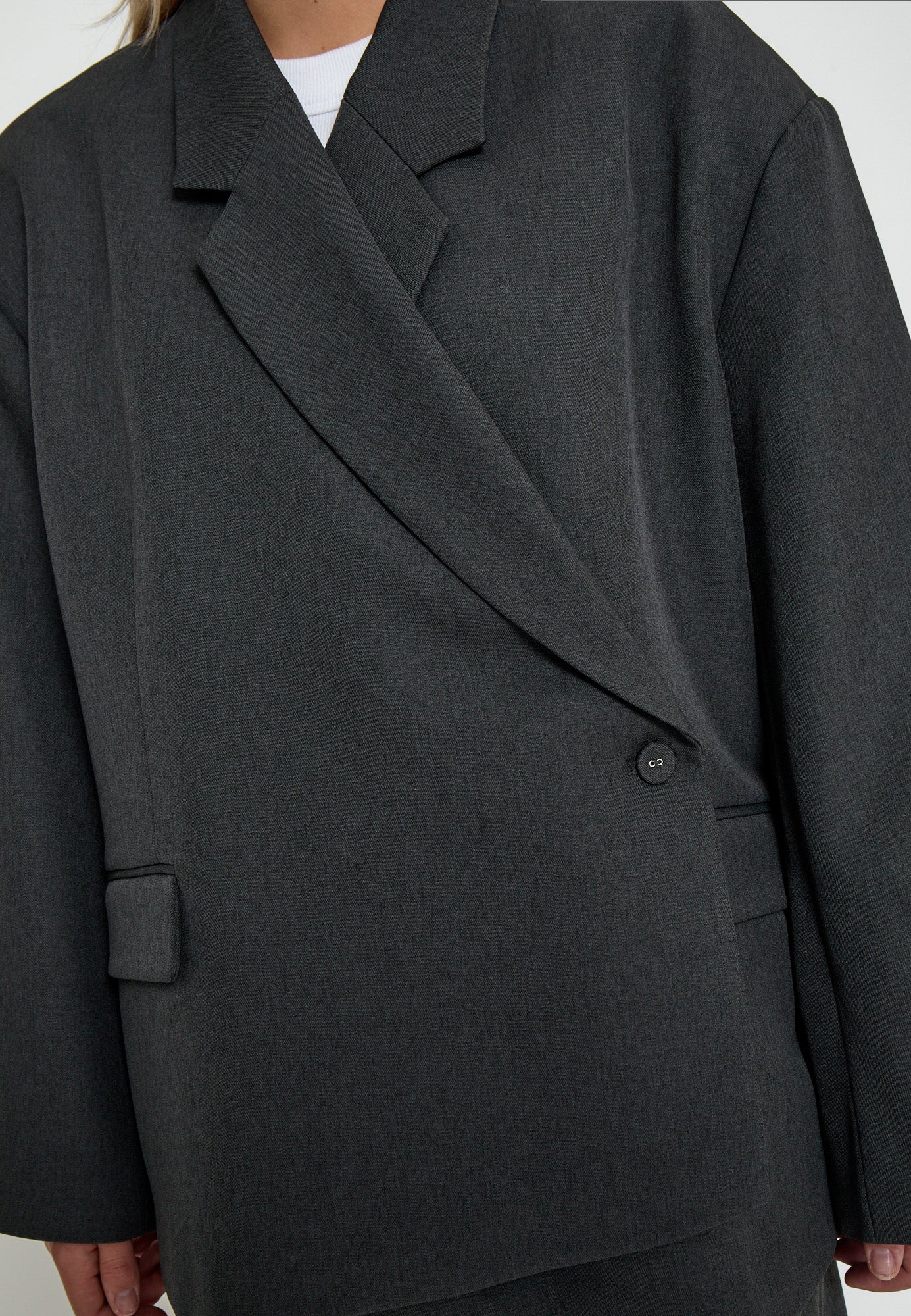 Minus MSVivianne Oversize Blazer Blazer 129 Dark Grey