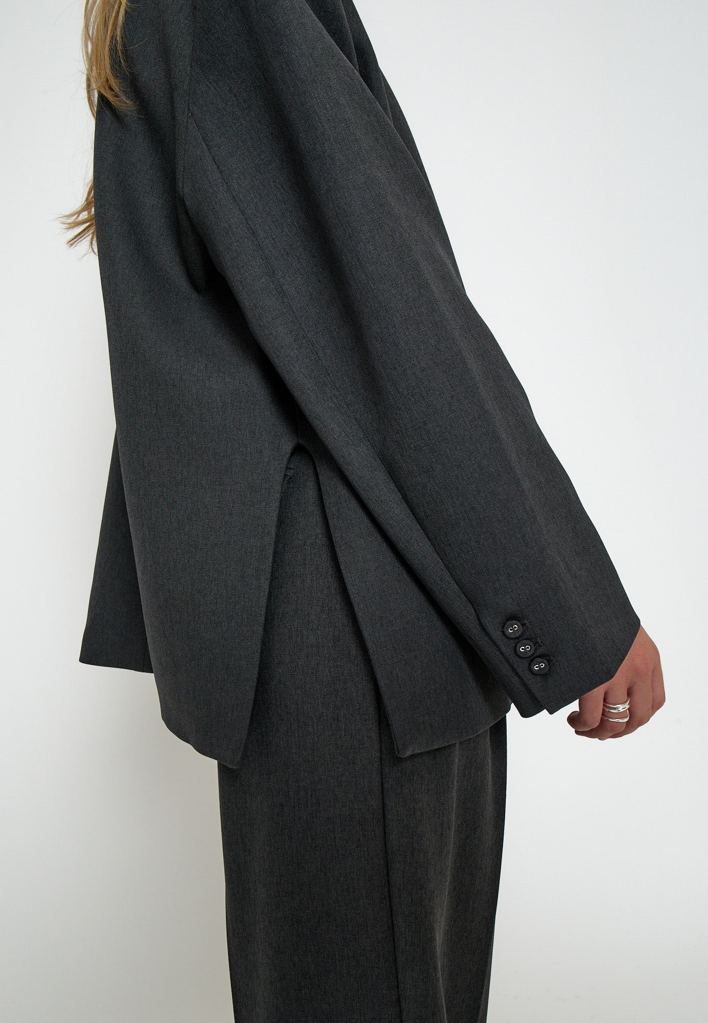 Minus MSVivianne Oversize Blazer Blazer 129 Dark Grey