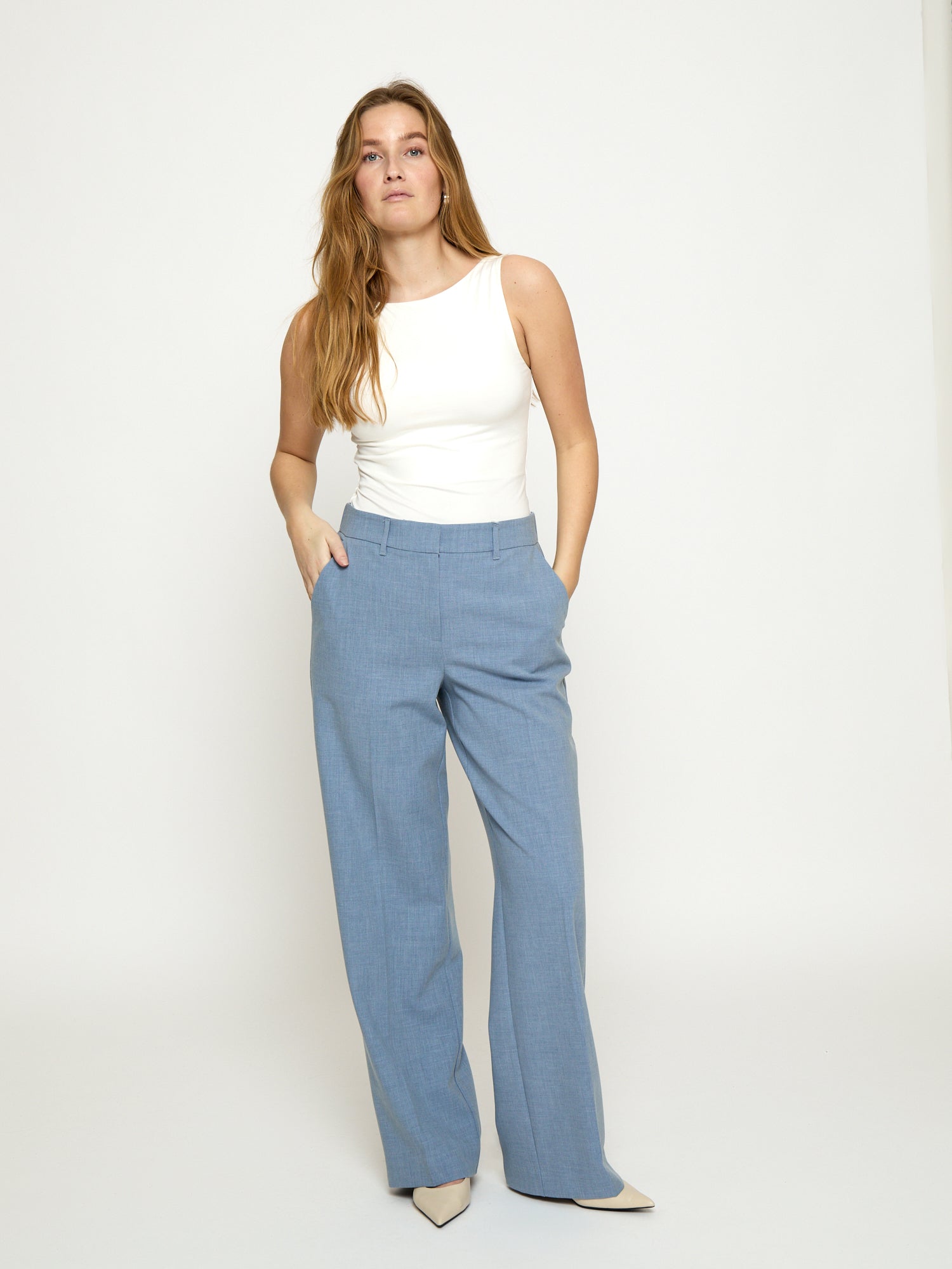 Minus MSWelma Pants Pant 2284 Skyway Blue