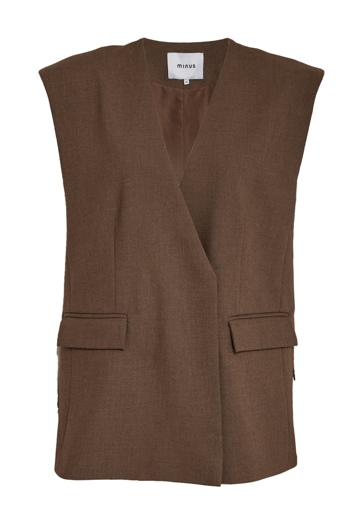 Minus MSWelma Vest Vest 3681 Tiramisu