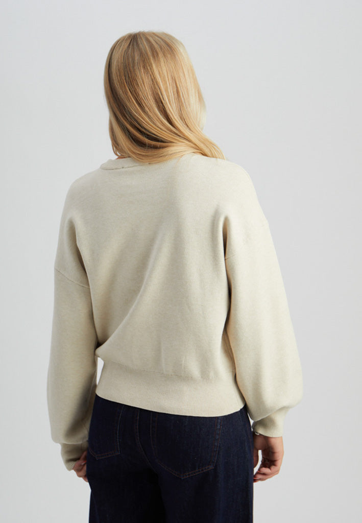 Minus MSZelia Knit Pullover Pullover 9015 Sand Gray