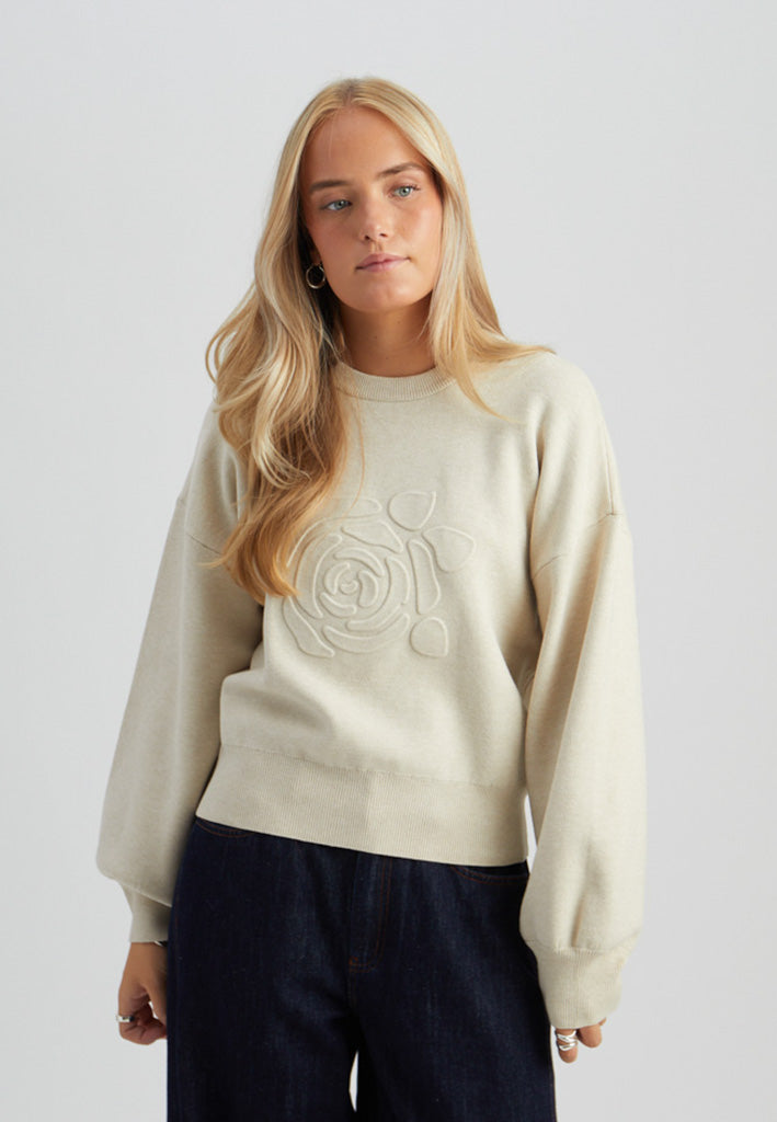 Minus MSZelia Knit Pullover Pullover 9015 Sand Gray