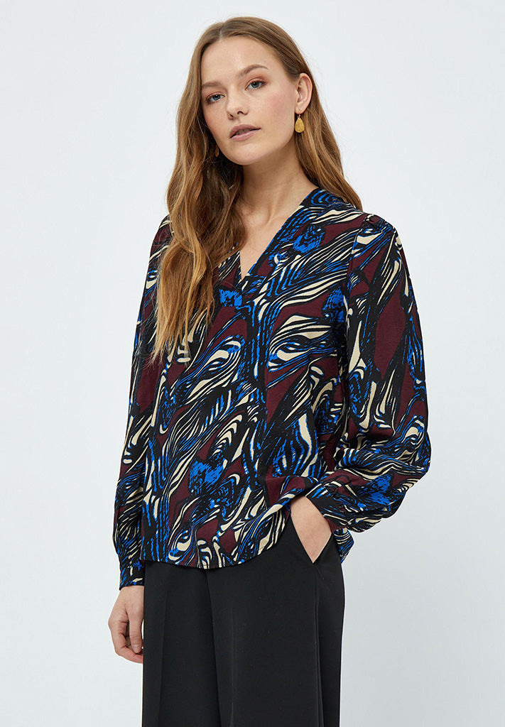 Minus Mabel Blouse Blouse 5049P Dark Cinnamon PR