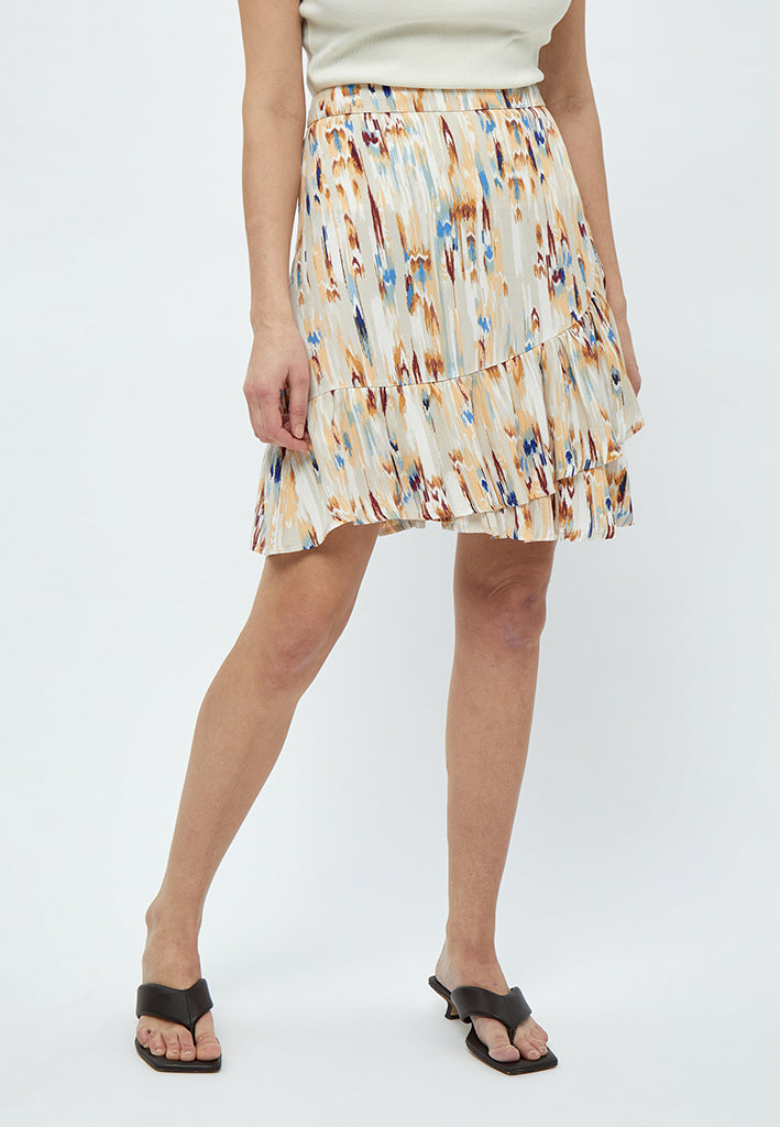 Peppercorn Mahogany Skirt Skirt 2105P Feather Gray Print
