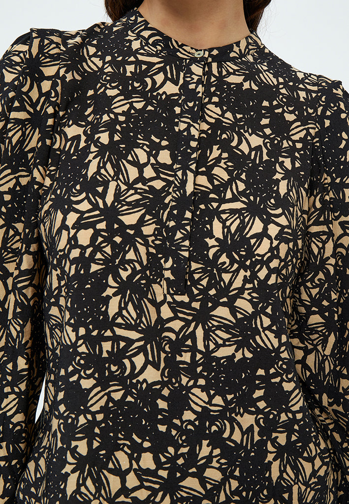 Peppercorn Malene Blouse Blouse 9000P Black Print