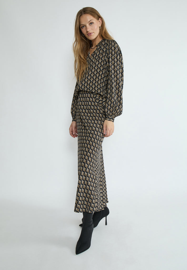 Minus Marceline Shirt Shirt 4043P Nomad Sand Print
