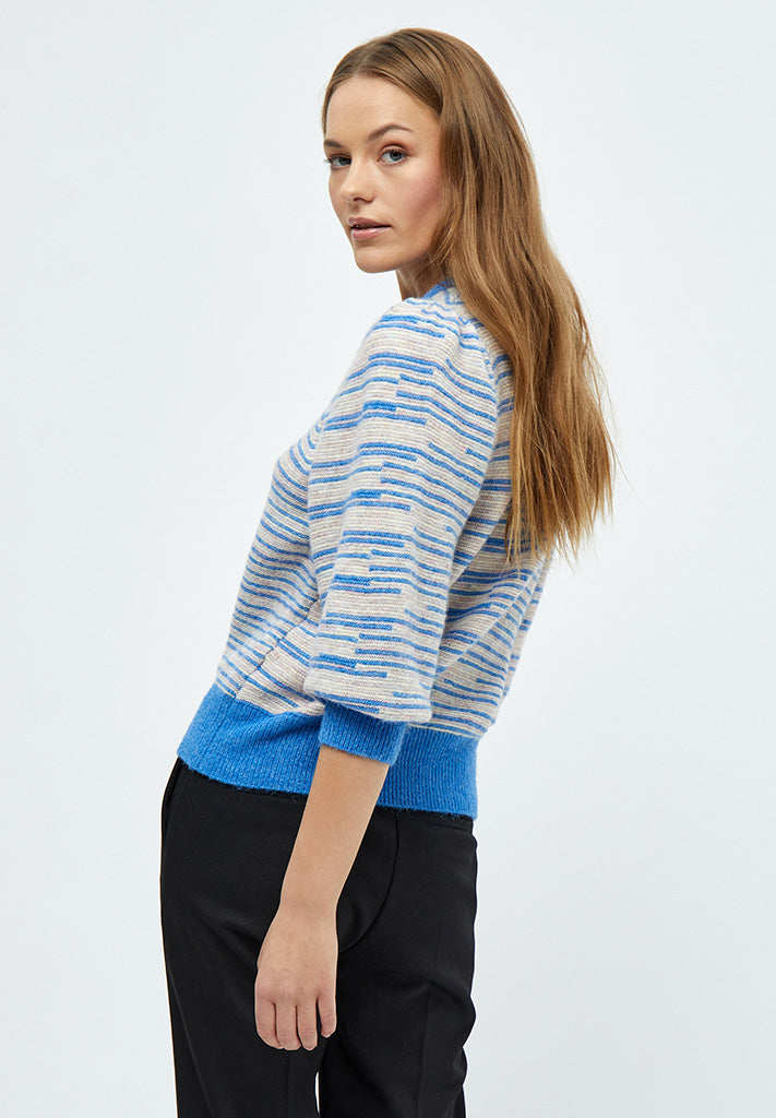 Minus Marilou Knit Pullover Pullover 1245S Dresden Blue Stripe