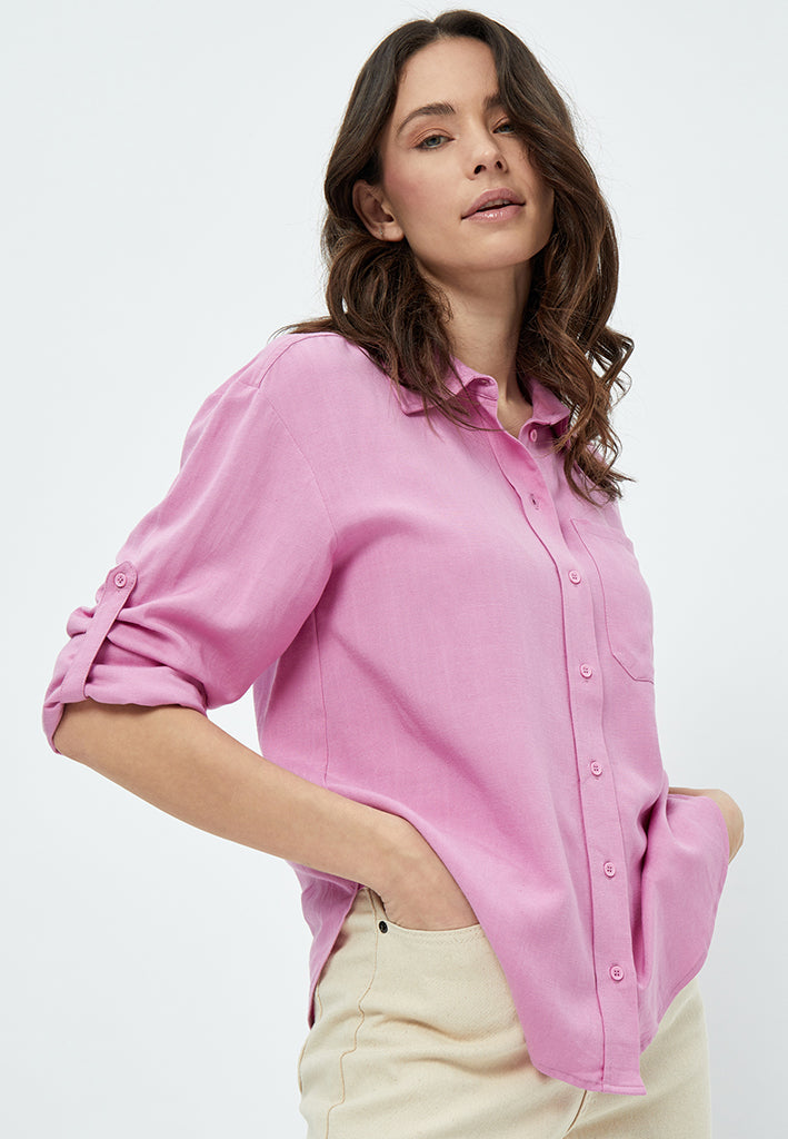 Peppercorn Marniella Long Sleeve Shirt Shirt 4018 Fuchsia Pink