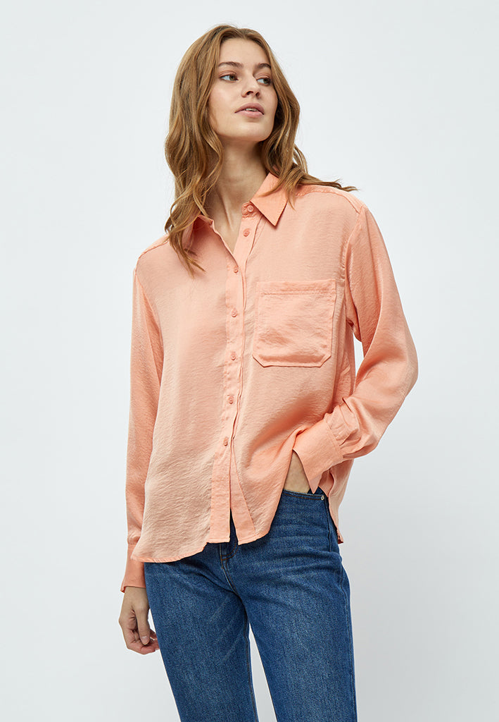Peppercorn Martina Long Sleeve Shirt Shirt 0928 Canyon Sunset Peach
