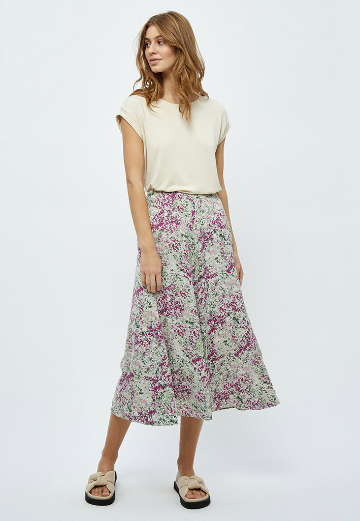 Peppercorn Marva Midi Skirt Skirt 3254P Green Mint Print