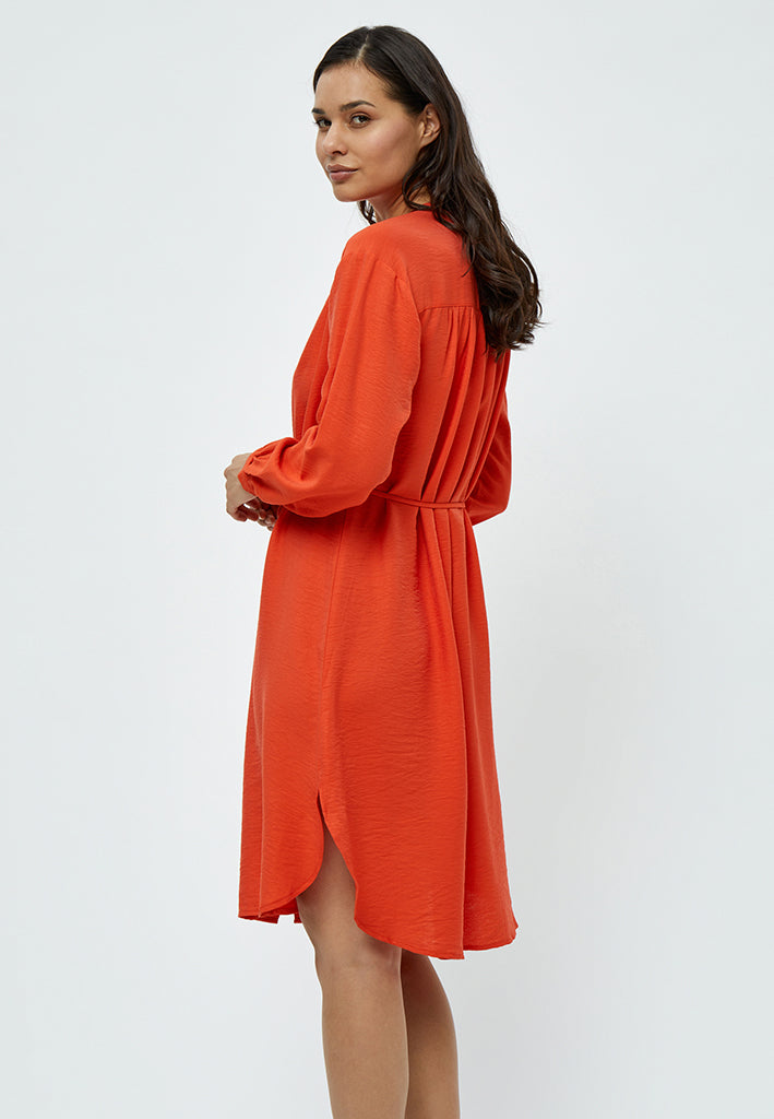 Peppercorn Mirinda Harmonia Shirt Dress Dress 6722 Intense Orange