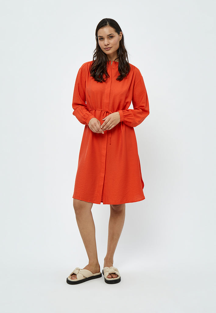 Peppercorn Mirinda Harmonia Shirt Dress Dress 6722 Intense Orange
