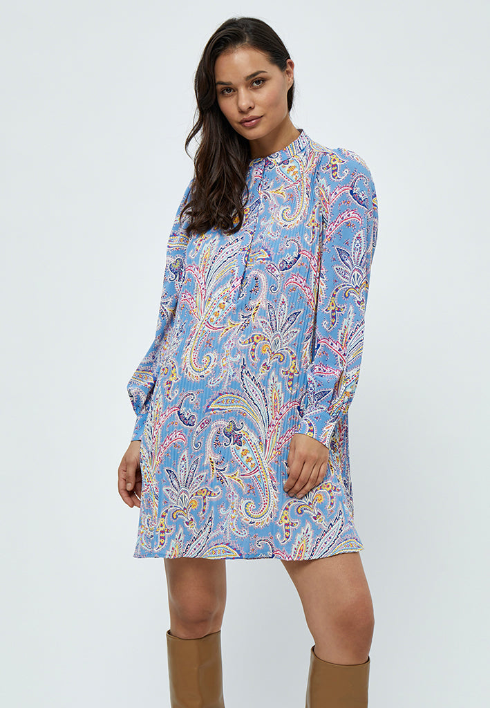 Peppercorn Mitzi Midi Dress Dress 2993P Marina Blue Print