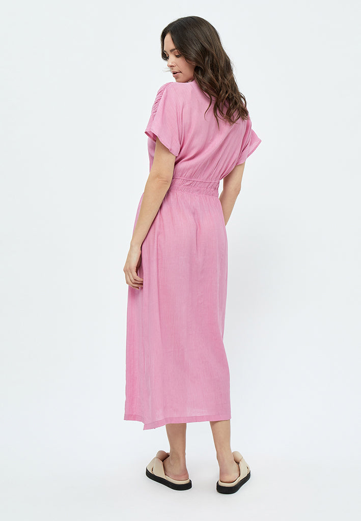 Peppercorn Nabatanzi Midi Dress Dress 0432 Shocking Pink