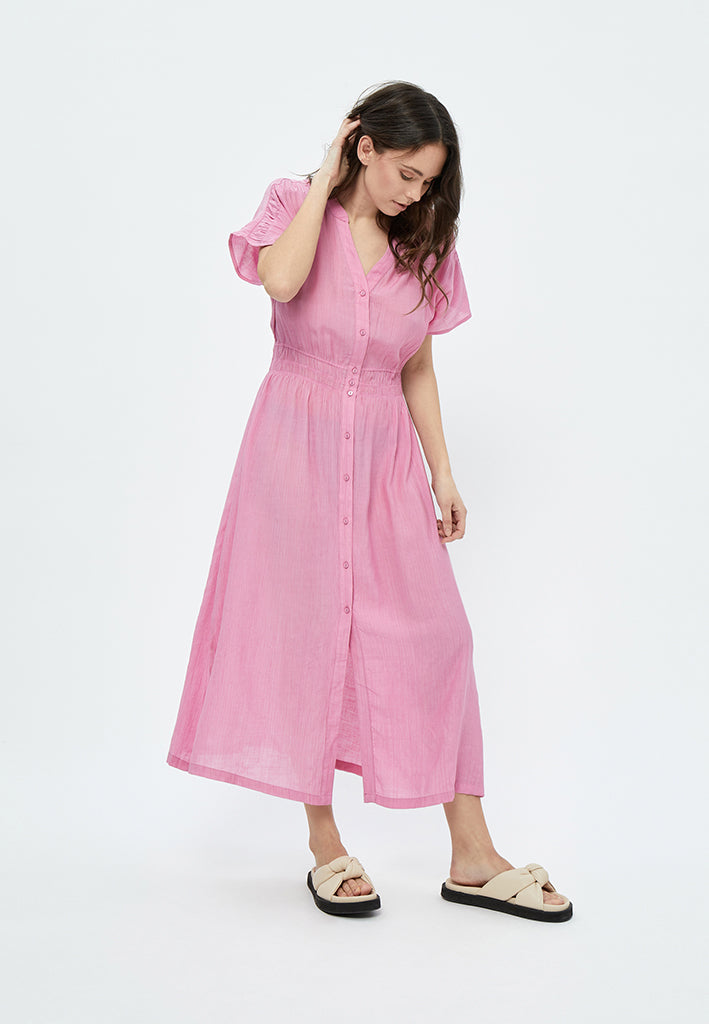 Peppercorn Nabatanzi Midi Dress Dress 0432 Shocking Pink