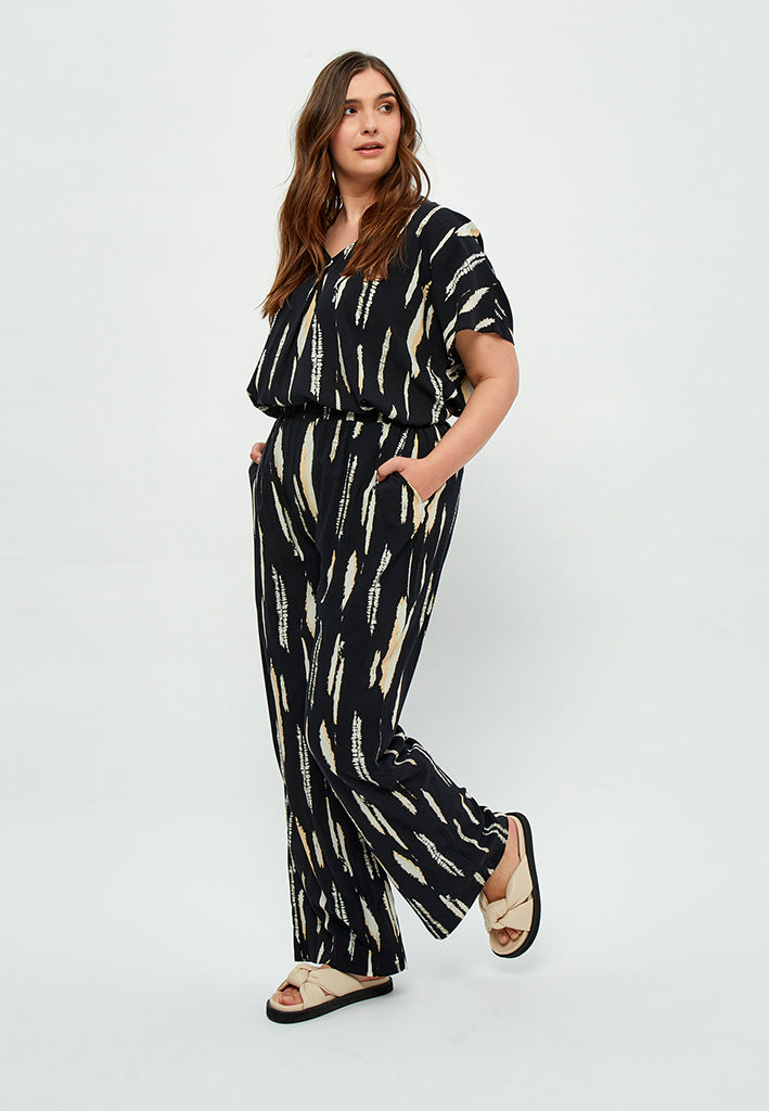 Peppercorn Nalia Elara Blouse Curve Blouse 0273P Warm Sand Print